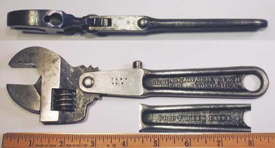 [Any Angle Bovee Patent 8 Inch Adjustable Wrench]