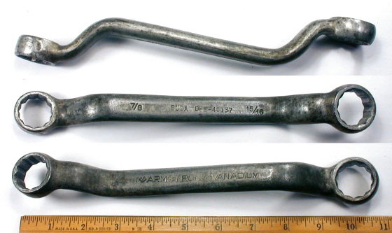 [Armstrong-Vanadium 8727 9/16x5/8 Offset Box Wrench]