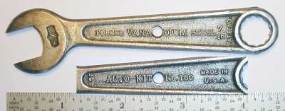 [Auto-Kit No. 100 Vanadium 7/16x1/2 Open+Box Wrench]