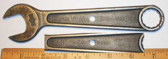 [Auto-Kit No. 100 Vanadium 3/4x7/8 Open+Box Wrench]