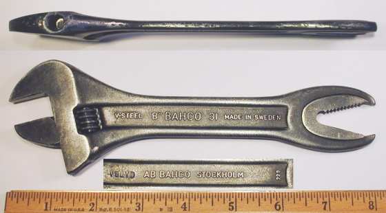 [Bahco Volvo 8 Inch Adjustable Wrench]