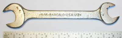 [Barcalo 1/2x9/16 Open-End Wrench from Tool Roll]