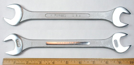 [Barcalo 19/32x11/16 Open-End Wrench with Geometric Panels]