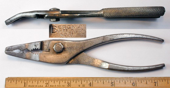 [Bergman No. 117 7 Inch Bent Thin-Nose Combination Pliers]