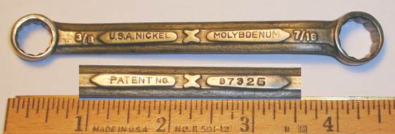 [BHM Nickel Molybdenum 3/8x7/16 Box-End Wrench]