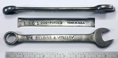 [Billings Vitalloy 5701 7/16 Combination Wrench]