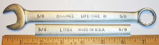 [Billings Life-Time L1164 5/8 Combination Wrench]