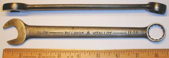 [Billings Vitalloy 1165 11/16 Combination Wrench]