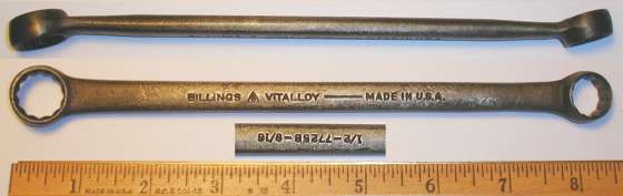 [Billings Vitalloy 7725B 1/2x9/16 Box-End Wrench]