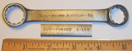 [Billings Vitalloy S-153 Duo-Forged Box-End Wrench]