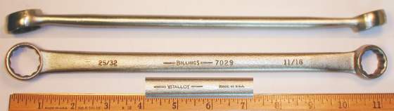 [Billings Vitalloy 7029 11/16x25/32 Box-End Wrench]