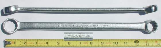 [Billings Vitalloy 7733 7/8x1 Box-End Wrench]