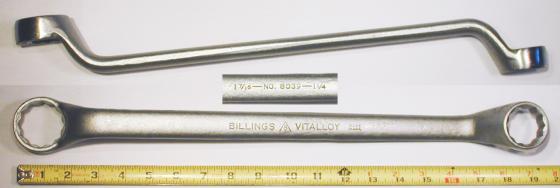 [Billings Vitalloy 8039 1-1/4x1-7/16 Offset Box-End Wrench]