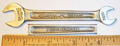 [Billings Vitalloy M-1723 3/8x7/16 Open-End Wrench]