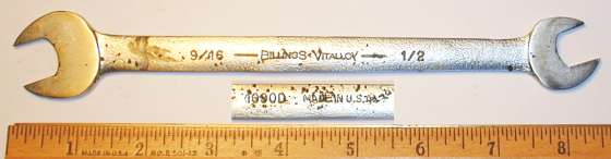 [Billings Vitalloy 1090D 1/2x9/16 Tappet Wrench]