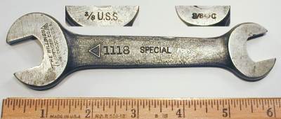 [Billings 1118 Special 9/16x11/16 Open-End Wrench]