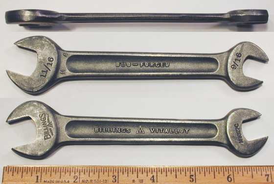 [Billings Vitalloy M-1027-C 9/16x11/16 Open-End Wrench]