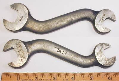 [Billings 1417 9/16x3/4 Short Open-End S Wrench]