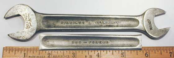 [Billings Vitalloy M-1027 19/32x11/16 Open-End Wrench]