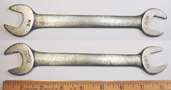 [Billings 5B783 11/16x3/4 Open-End Wrench]