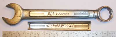 [Blackhawk 15649 9/16 Combination Wrench]