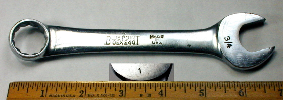 [Blue Point OEX-240 3/4 Short Combination Wrench]
