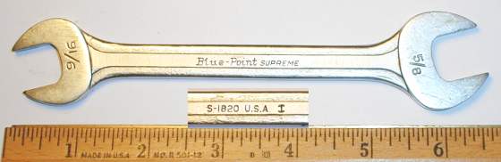 [Blue-Point Supreme S-1820 9/16x5/8 Open-End Wrench]