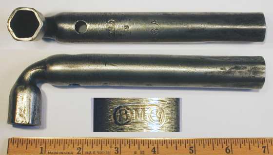 [BMCo No. 9 5/8 Bent Tubular Socket Wrench]