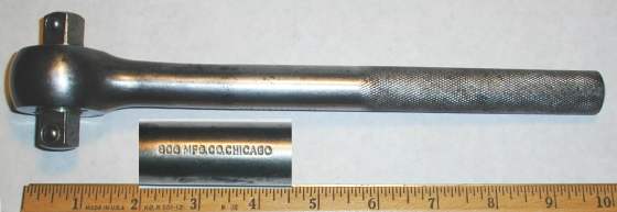 [Bog No. 643 1/2-Drive Double-Stud Gearless Ratchet]