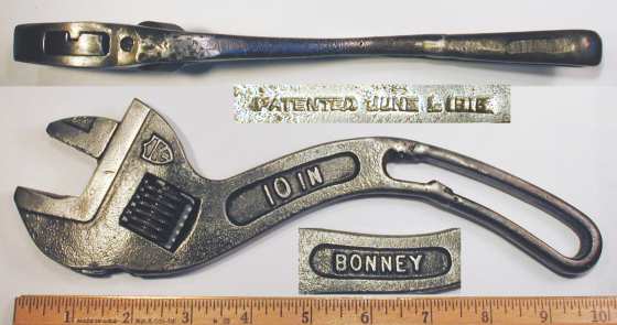 [Bonney 10 Inch Curved-Handle Adjustable Wrench]