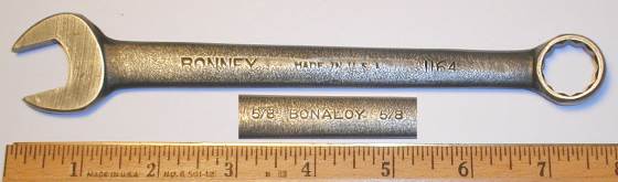[Bonney 1164 Bonaloy 5/8 Combination Wrench]
