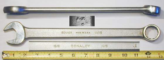[Bonney 1168 Bonaloy 15/16 Combination Wrench]