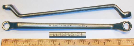 [Bonney 2804L Bonaloy 3/8x7/16 Offset Box-End Wrench]