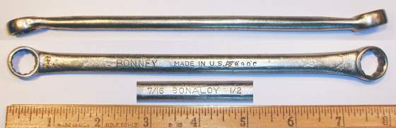 [Bonney 2890C Bonaloy 7/16x1/2 Box-End Wrench]