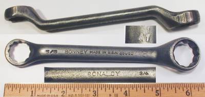 [Bonney 2806B Bonaloy 5/8x3/4 Short Offset Box-End Wrench]