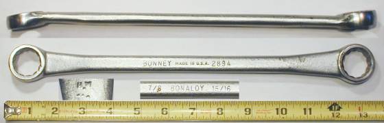 [Bonney 2894 Bonaloy 7/8x15/16 Box-End Wrench]