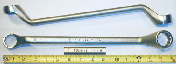 [Bonney 2811A Bonaloy 1x1-1/16 Box-End Wrench]