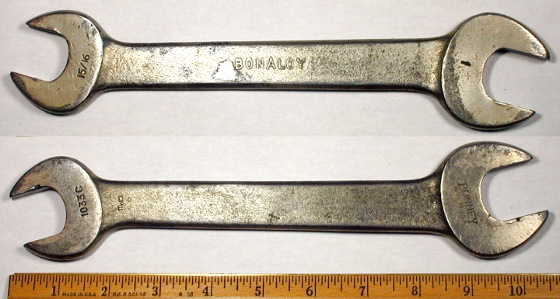 [Bonney 1033C Bonaloy 15/16x1 Open-End Wrench]