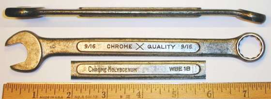 [ChromeXQuality WBE18 9/16 Combination Wrench]