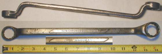 [ChromeXQuality 15/16x1 Offset Box-End Wrench]