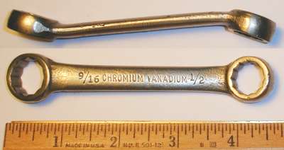 [Chromium Vanadium 1/2x9/16 Short Box-End Wrench]