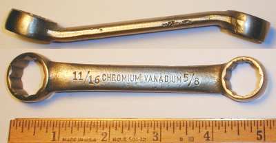 [Chromium Vanadium 5/8x11/16 Short Box-End Wrench]