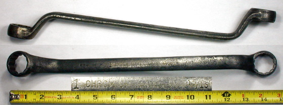 [Chromium Vanadium 15/16x1 Offset Box Wrench]