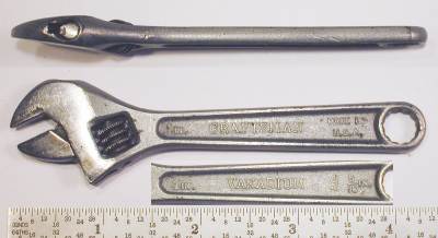 [Craftsman Vanadium 4 Inch Adjustable Wrench]