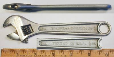 [Craftsman Vanadium 6 Inch Adjustable Wrench]