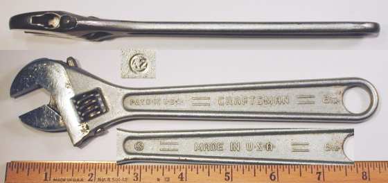 [Craftsman 8 Inch Locking Adjustable Wrench]