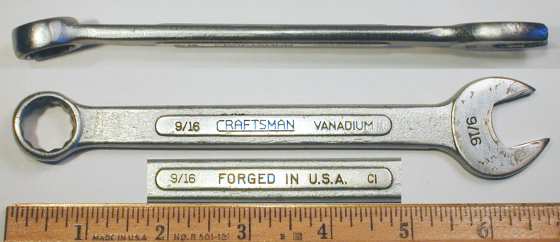 [Craftsman Vanadium CI 9/16 Combination Wrench]