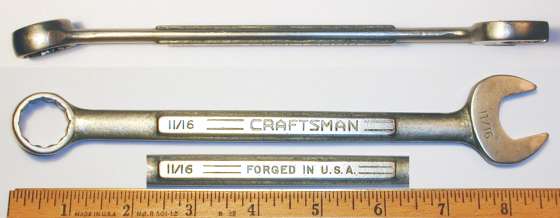 [Craftsman Early 11/16 Paneled Combination Wrench]