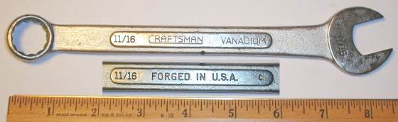 [Craftsman Vanadium CI 11/16 Combination Wrench]