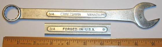 [Craftsman Vanadium CI 3/4 Combination Wrench]